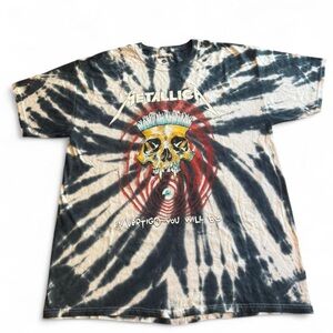 LG Metallica Gray Tie-Dye T-Shirt